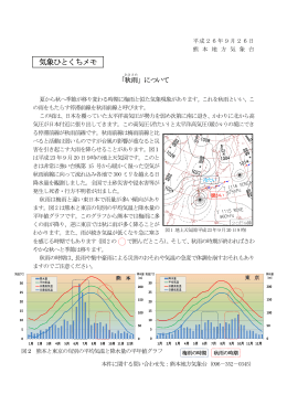 気象ひとくちメモ「秋雨」について[PDF形式:233KB]