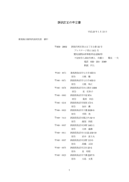 訴状訂正の申立書