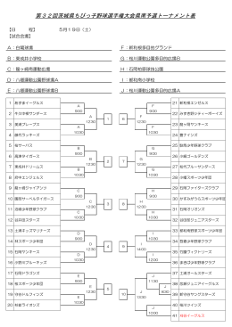 第32回茨城県ちびっ 子野球選手権大会県南予選トーナメント表