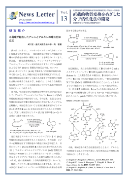 第13号ニュースレターを発行しました。 - 「新学術領域研究」直截的物質