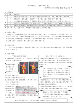 第4学年単元 「電池のはたらき」 唐津支部 長松小学校 教諭 坂元 康一郎