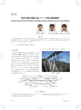 槇木沢橋の補強工事（アーチ橋の耐震補強）