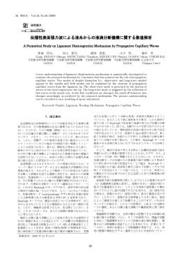 伝播性表面張力波による液糸からの液滴分断機構に関する数値解析