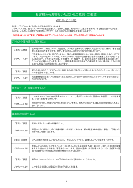 ご意見・ご要望 (2014年7月～12月) (PDF：136.6KB)