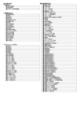 人間総合科目 学部基礎専門科目 ≪基幹科目≫ 武家の