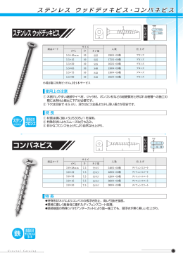 ステンレス ウッドデッキビス コンパネビス