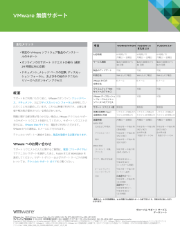 VMware 無償サポート