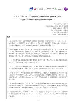 Si ナノデバイスのための画期的な電極形成法を学独連携で実現