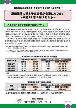 雇用保険の基本手当(失業給付)