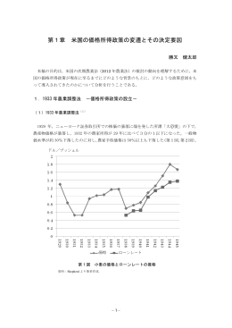 第1章 米国の価格所得政策の変遷とその決定要因 (勝又