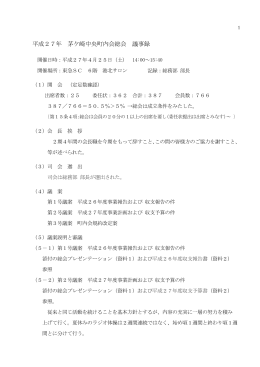 2015年度総会議事録