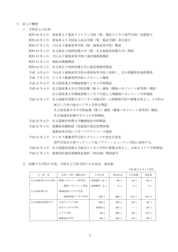 1 Ⅰ．法人の概要 1． - 学校法人 菊武学園