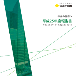 平成26年3月期 報告書