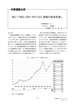 総じて明るい2011年の GCC 諸国の経済見通し
