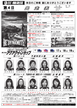 第4日 - ボートレース住之江