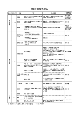 補助対象経費の取扱い（PDF：58KB）