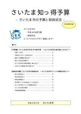さいたま知っ得予算（平成24年度）（PDF形式：696KB）