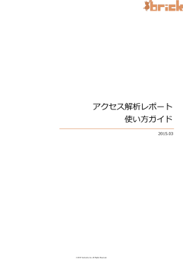 brick - アクセス解析レポートマニュアル