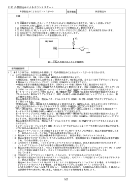 167 2.20 外部割込みによるカウントスタート