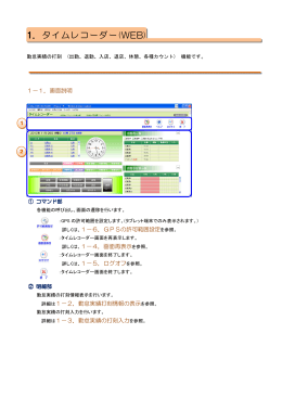 1．タイムレコーダー(WEB)
