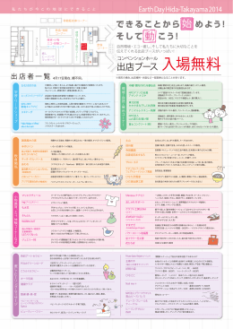 始 動 - アースデイ飛騨高山