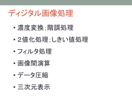 第2回：ディジタル画像処理1：コントラスト処理