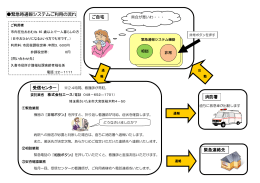 緊急時通報システムご利用の流れ（PDF：207KB）