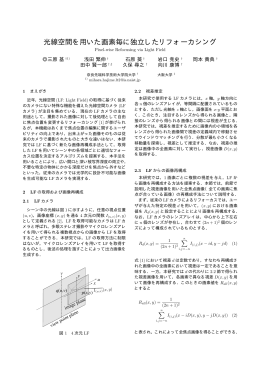 光線空間を用いた画素毎に独立したリフォーカシング
