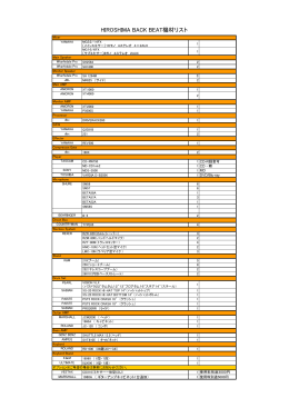 ダウンロード（PDF） - HIROSHIMA BACK BEAT