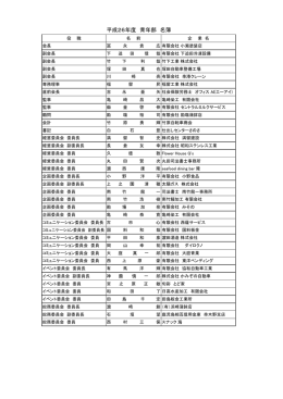 平成26年度 青年部 名簿