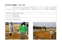 東栄小学校の土俵場整備 ― 平成24年度