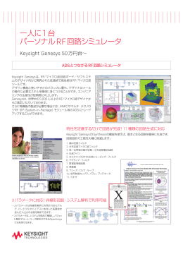 一人に1台 パーソナルRF回路シミュレータ