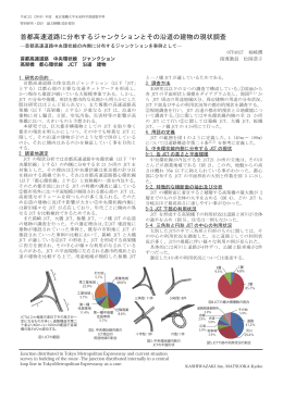 首都高速道路に分布するジャンクションとその沿道の建物の現状調査
