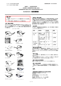 AADCO X線防護眼鏡