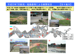 平成23年7月新潟・福島豪雨による被害状況 【五十嵐川】