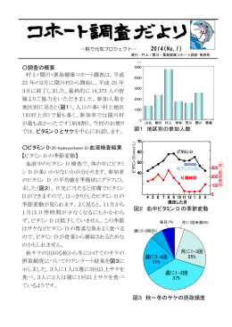 コホート調査だより2014(No.1)