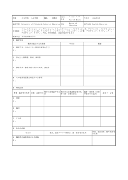 ﾌﾘｶﾞﾅ ﾊﾟﾄﾘｯｸ ﾍﾞﾝｹ 氏名 Patrick Bencke 最終学歴 学位 Master of