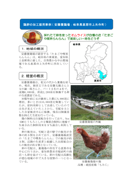安藤養鶏場：鶏卵の加工販売(岐阜県恵那市上矢作町)（PDF：373KB）