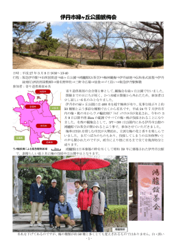 平成27年3月8日 伊丹市緑ヶ丘公園観梅会報告はこちら！