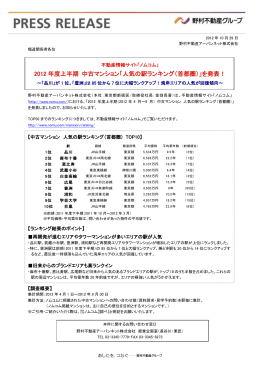 「ノムコム」2012年度上半期 中古マンション