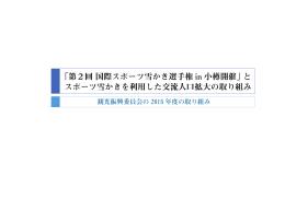 2015取り組み編 - 小樽商工会議所青年部