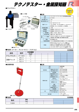 テクノテスター・金属探知器