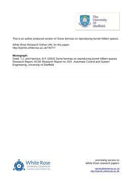 Some lemmas on reproducing kernel Hilbert spaces