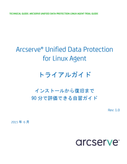 トライアルガイド - Arcserve