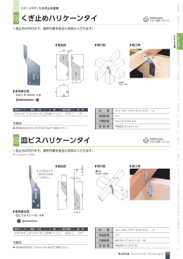 くぎ止めハリケーンタイ 皿ビスハリケーンタイ