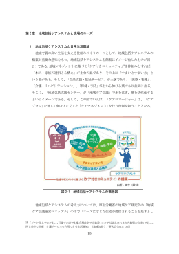 13 第 2 章 地域包括ケアシステムと現場のニーズ 1 地域包括