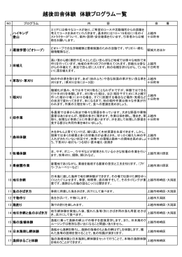 体験プログラム一覧をダウンロード