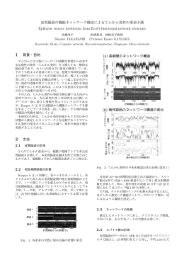 皮質脳波の機能ネットワーク構造によるてんかん発作の事前