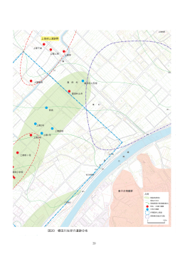 図20 頓田川左岸の遺跡分布