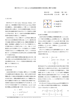 格子ボルツマン法による自由表面流解析の安定性に関する検討